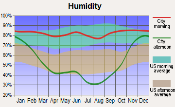 Plains, Montana humidity