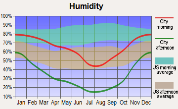 Winnemucca, Nevada humidity