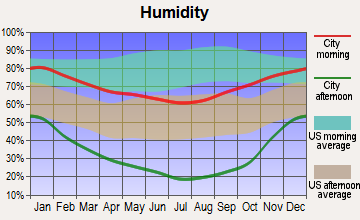Hawthorne, Nevada humidity