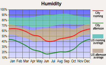 Caliente, Nevada humidity