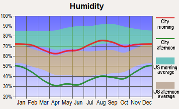 North Harding, New Mexico humidity