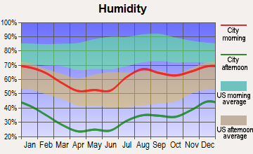 Santa Rosa, New Mexico humidity