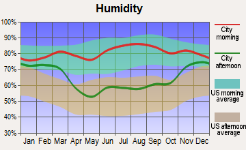 Grafton, North Dakota humidity