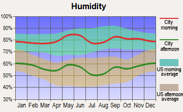 Tatums, Oklahoma humidity