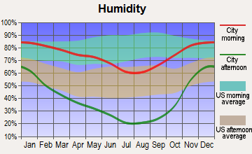 Lakeview, Oregon humidity