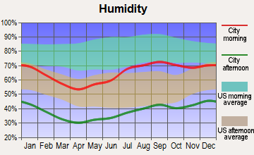 Presidio, Texas humidity