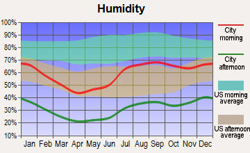 Valentine, Texas humidity