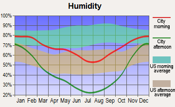 Wellsville, Utah humidity