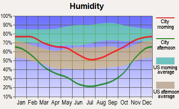 Scipio, Utah humidity