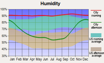 Camano, Washington humidity