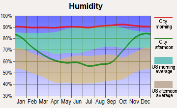 Everson, Washington humidity