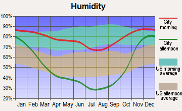 Omak, Washington humidity