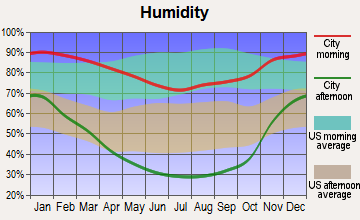 Ben Lomond, California humidity