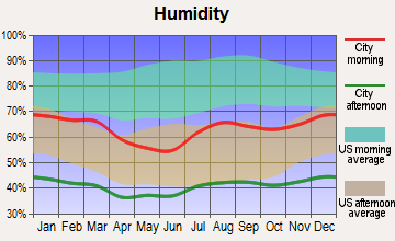 Blythe, California humidity