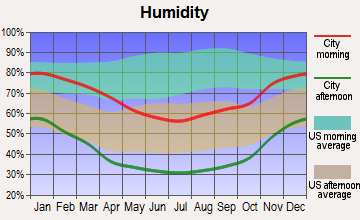 Boron, California humidity