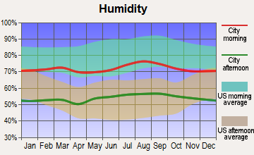 East Imperial, California humidity