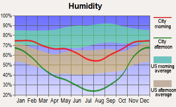 Kemmerer, Wyoming humidity
