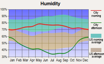 Lusk, Wyoming humidity