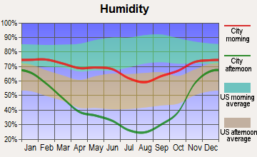 Teton Village, Wyoming humidity