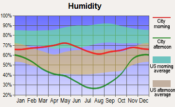 Bairoil, Wyoming humidity