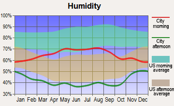 Brighton, Colorado humidity