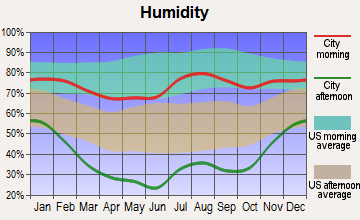 Ignacio, Colorado humidity