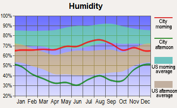 Salida, Colorado humidity