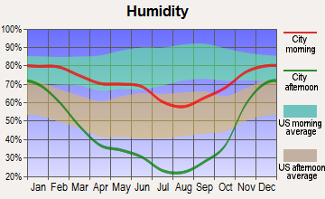 Hailey, Idaho humidity