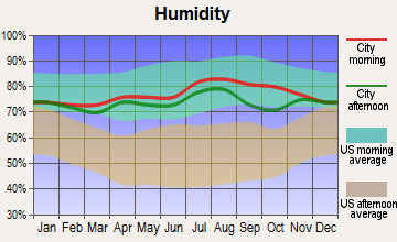 Nome, Alaska humidity