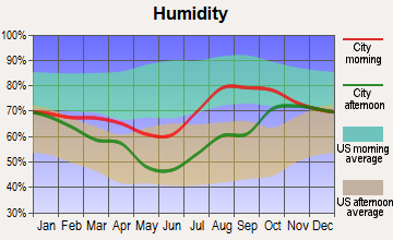 Tanana, Alaska humidity