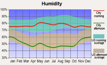Syracuse, Kansas humidity