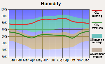 St. George, Kansas humidity