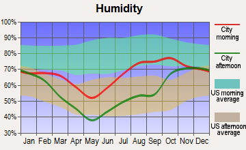 Fort Yukon, Alaska humidity