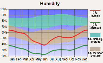 Poston, Arizona humidity