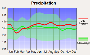 Dyer Brook, Maine average precipitation