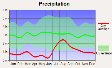 Taylor, Arizona average precipitation