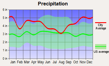 Addison, Maine average precipitation