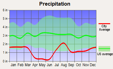 Winkelman, Arizona average precipitation