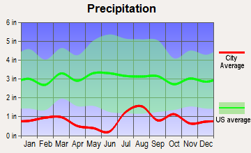 Jeddito, Arizona average precipitation