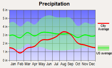 Atlanta, Michigan average precipitation