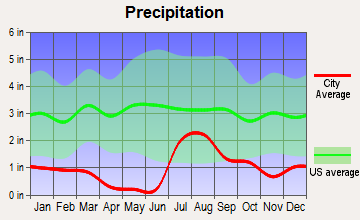 Littletown, Arizona average precipitation