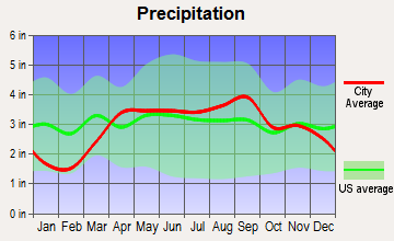 Springfield, Michigan average precipitation