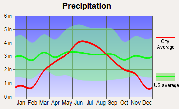 Vesta, Minnesota average precipitation
