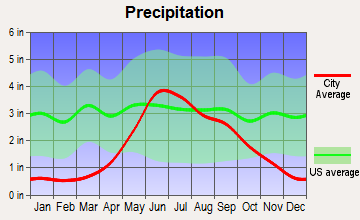 Warroad, Minnesota average precipitation