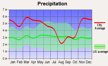 Doddsville, Mississippi average precipitation