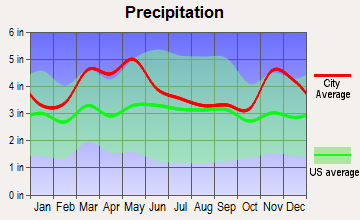 Cape Girardeau, Missouri average precipitation