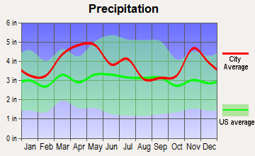 Advance, Missouri average precipitation