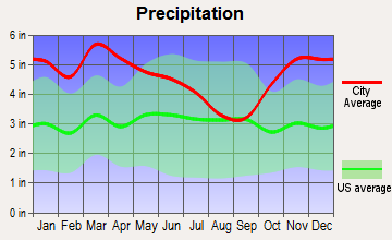 Monticello, Arkansas average precipitation