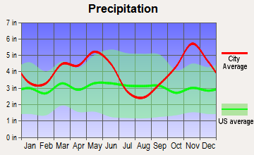Morrilton, Arkansas average precipitation