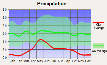 Dillon, Montana average precipitation